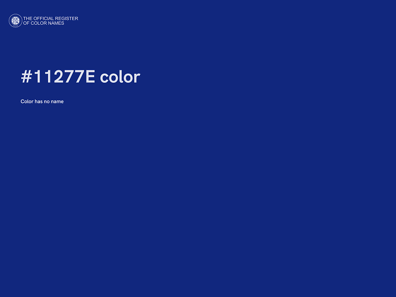 #11277E color image