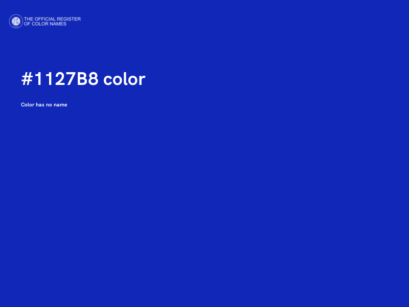 #1127B8 color image