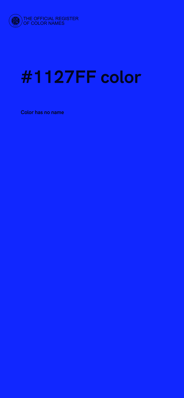 #1127FF color image