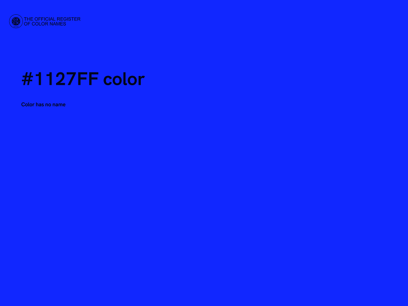 #1127FF color image