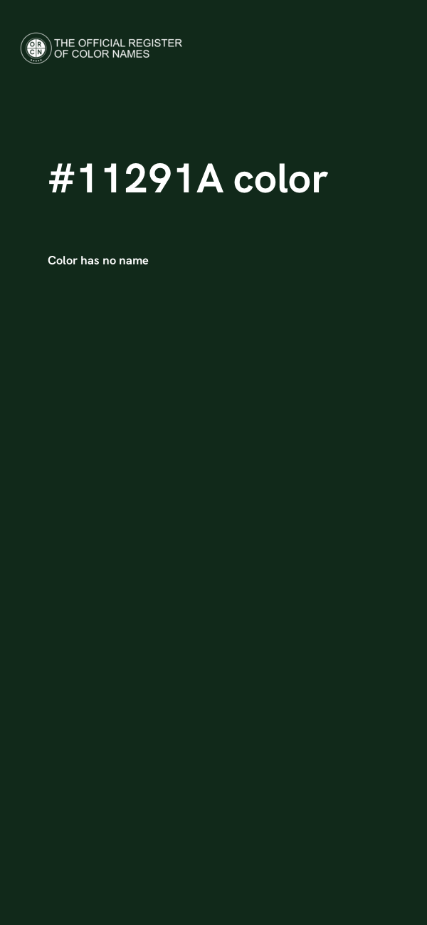 #11291A color image