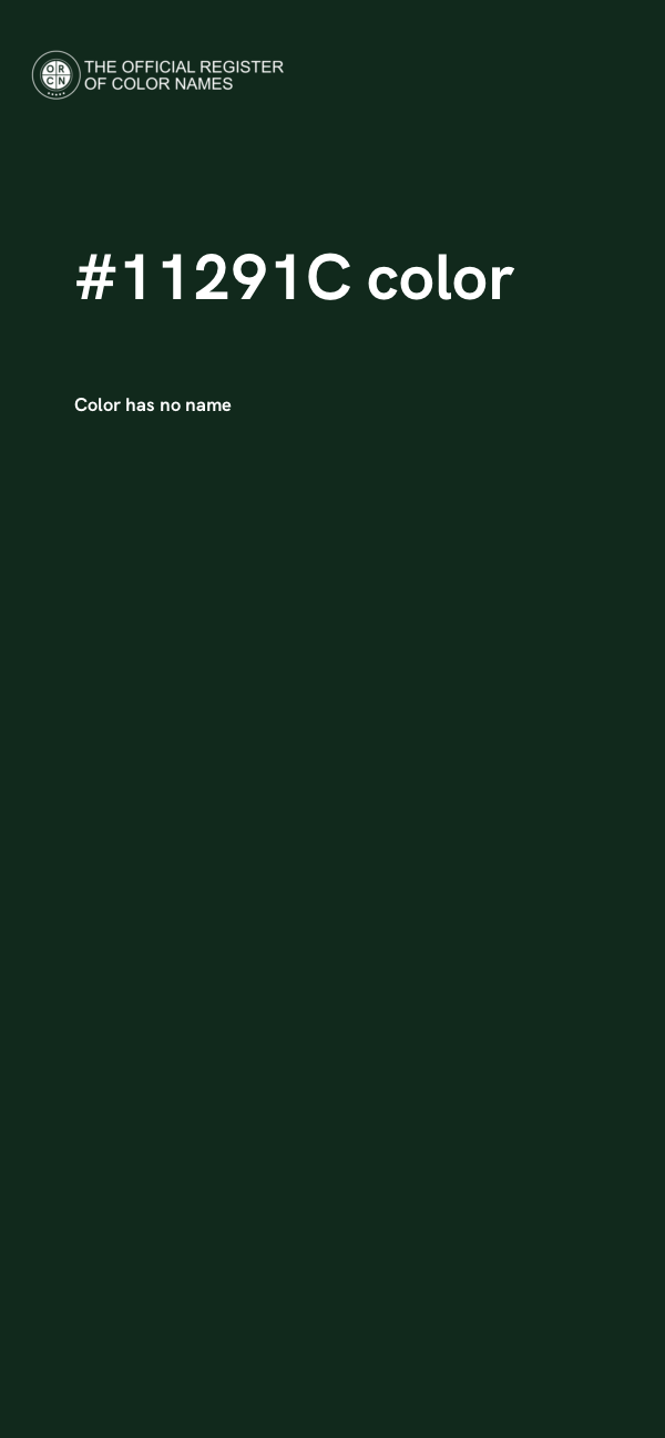 #11291C color image
