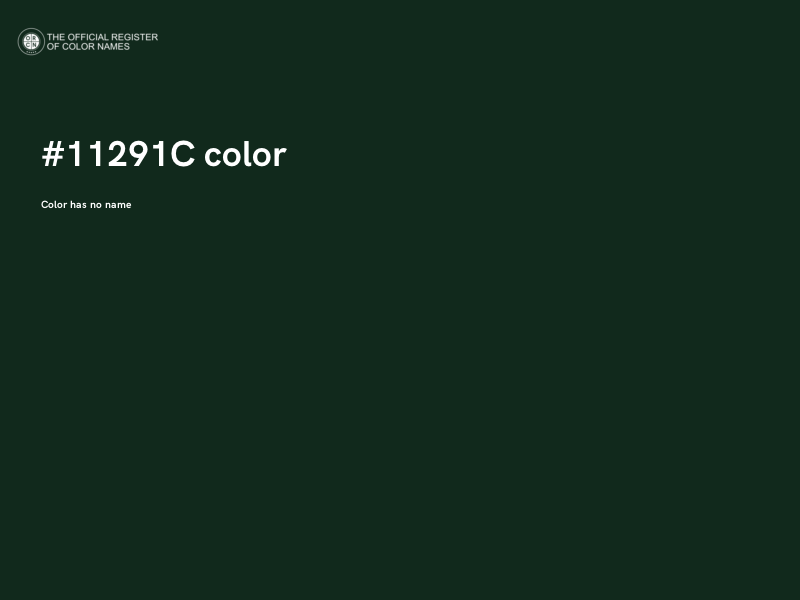 #11291C color image