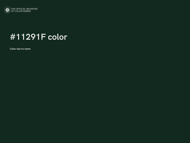 #11291F color image
