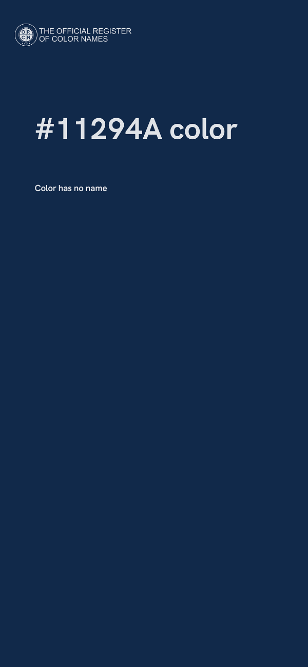 #11294A color image