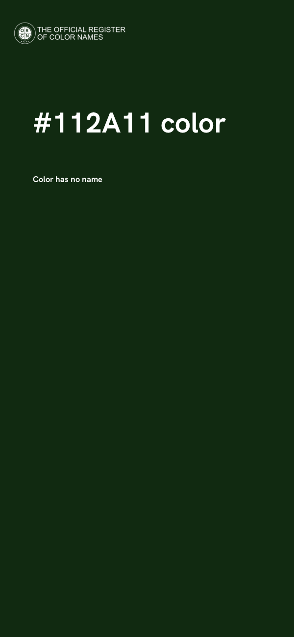 #112A11 color image