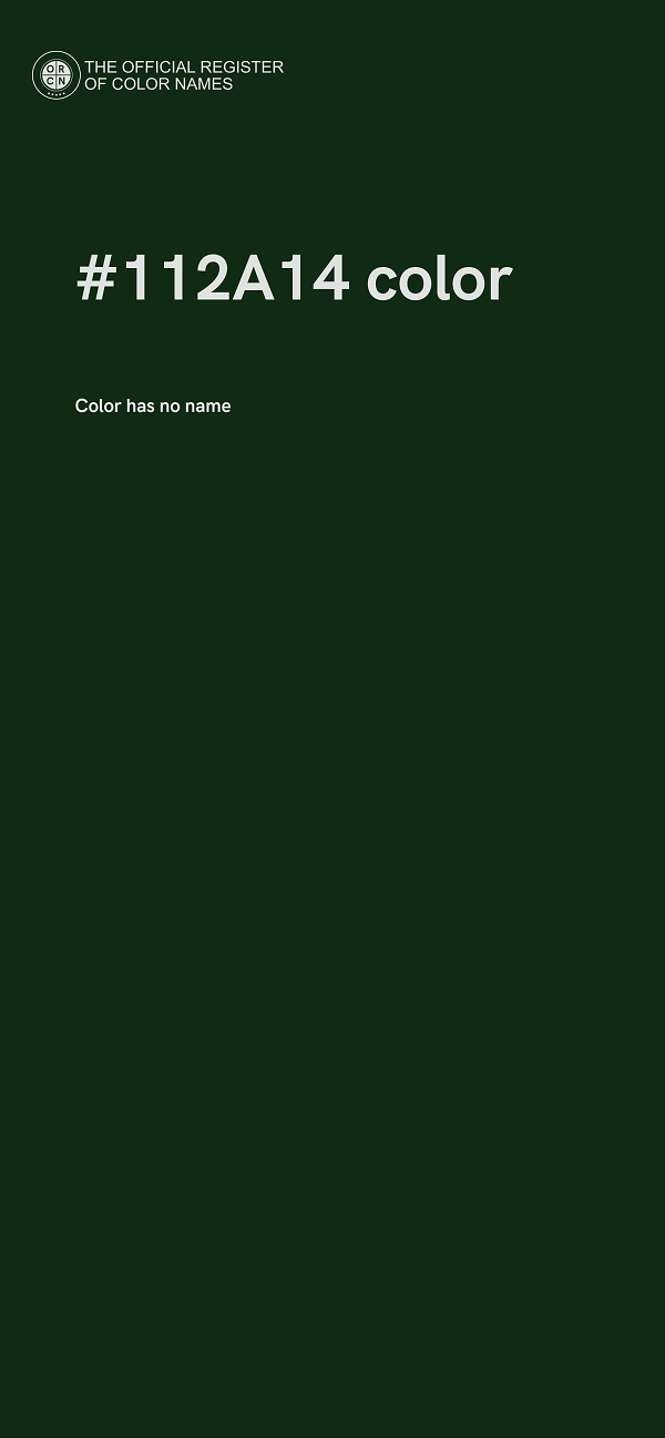 #112A14 color image