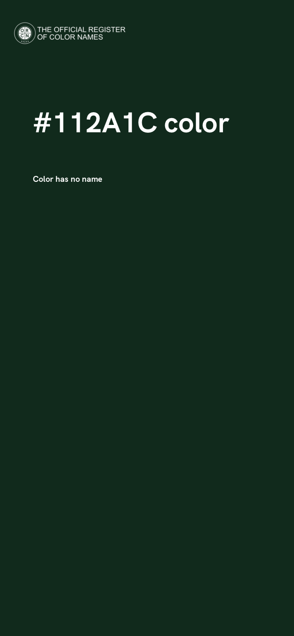 #112A1C color image
