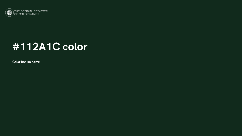#112A1C color image