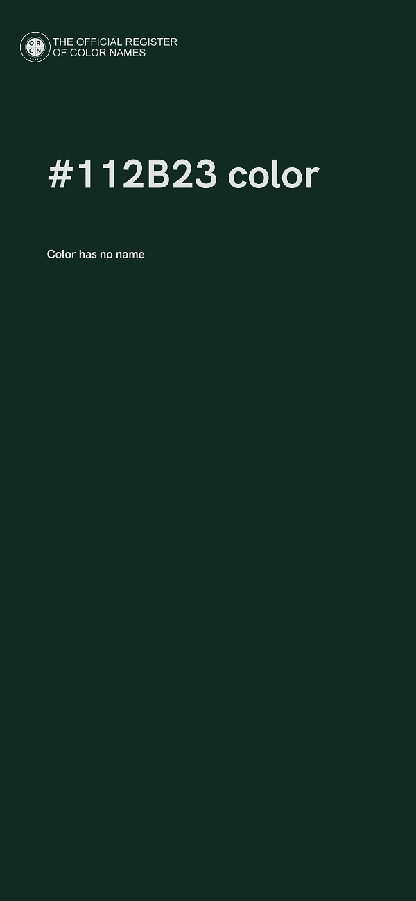 #112B23 color image