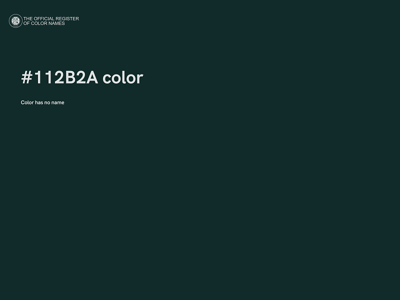 #112B2A color image