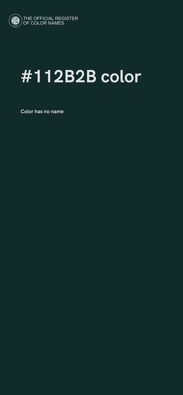 #112B2B color image