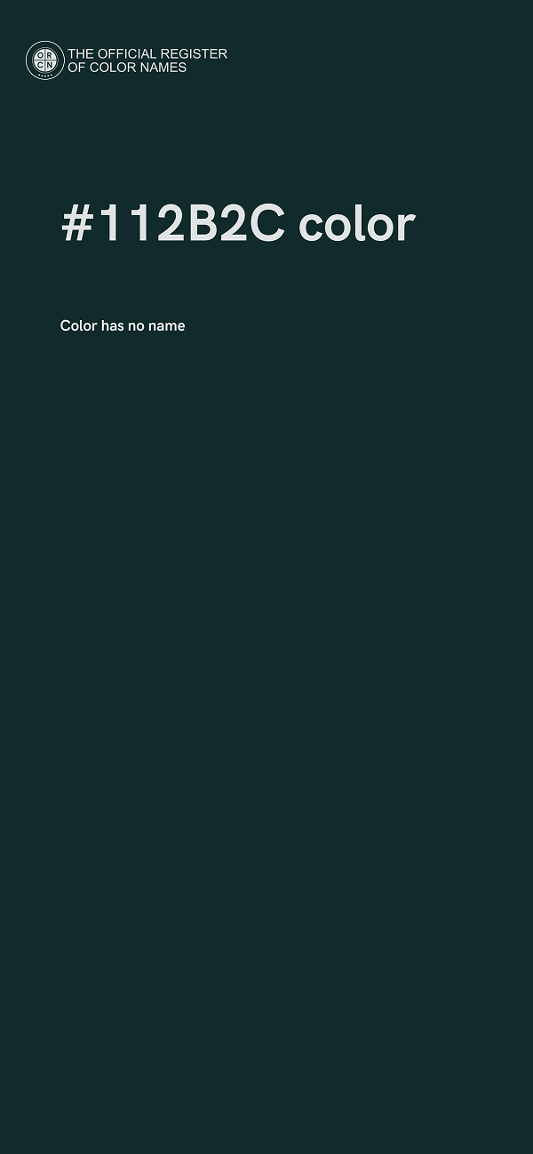 #112B2C color image