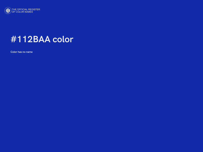 #112BAA color image