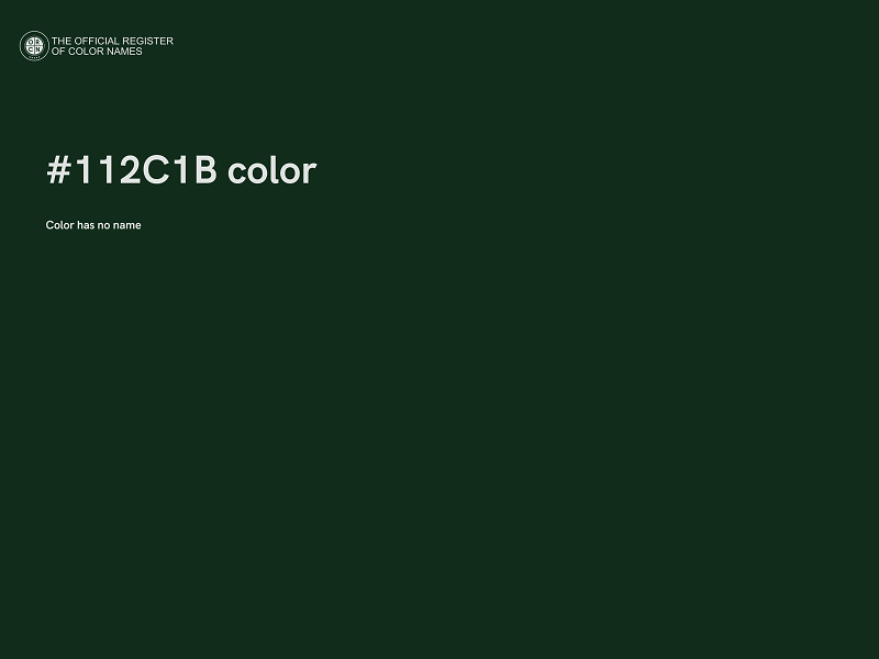 #112C1B color image