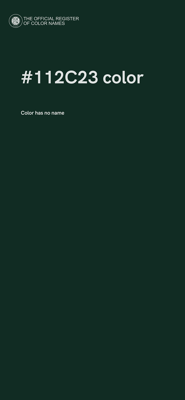 #112C23 color image
