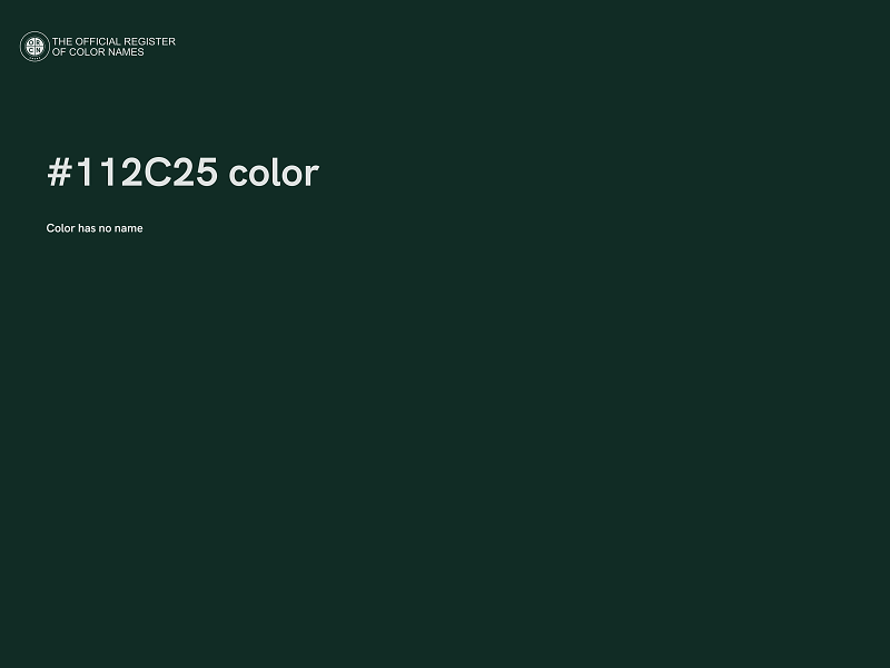 #112C25 color image