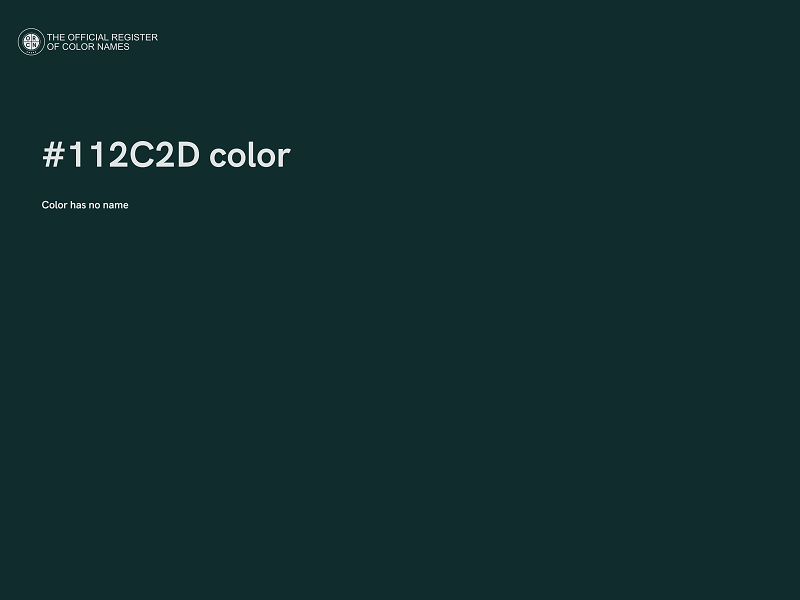 #112C2D color image