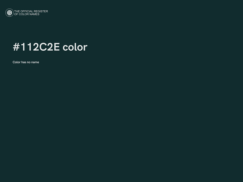 #112C2E color image