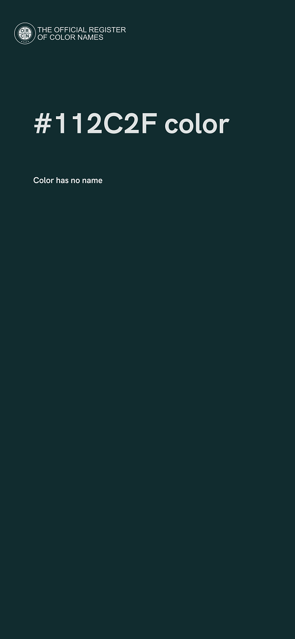 #112C2F color image