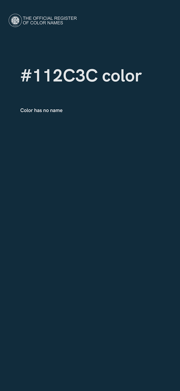 #112C3C color image