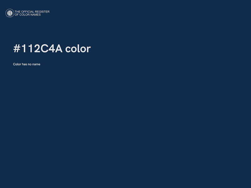 #112C4A color image