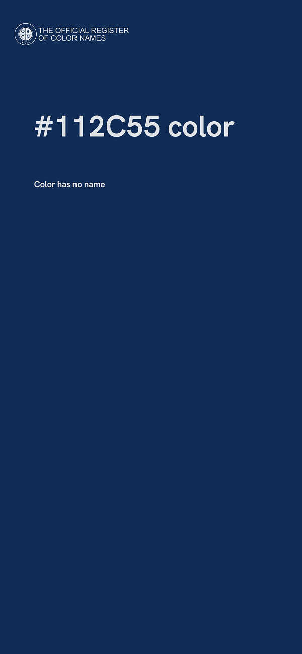 #112C55 color image