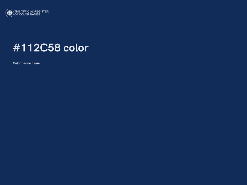 #112C58 color image