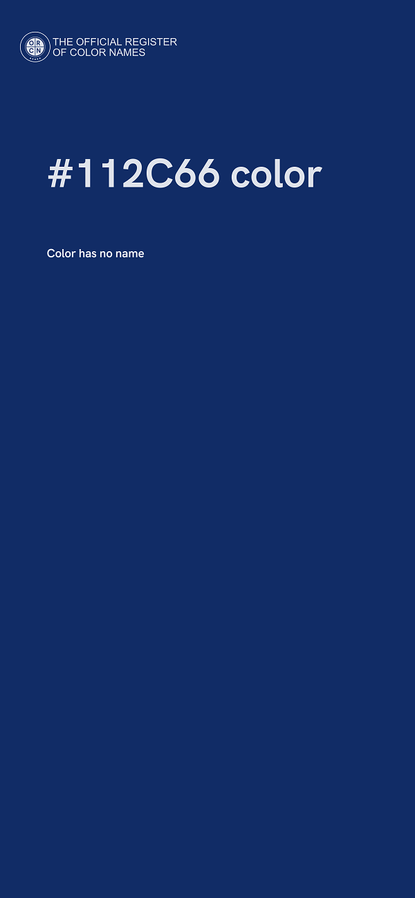 #112C66 color image