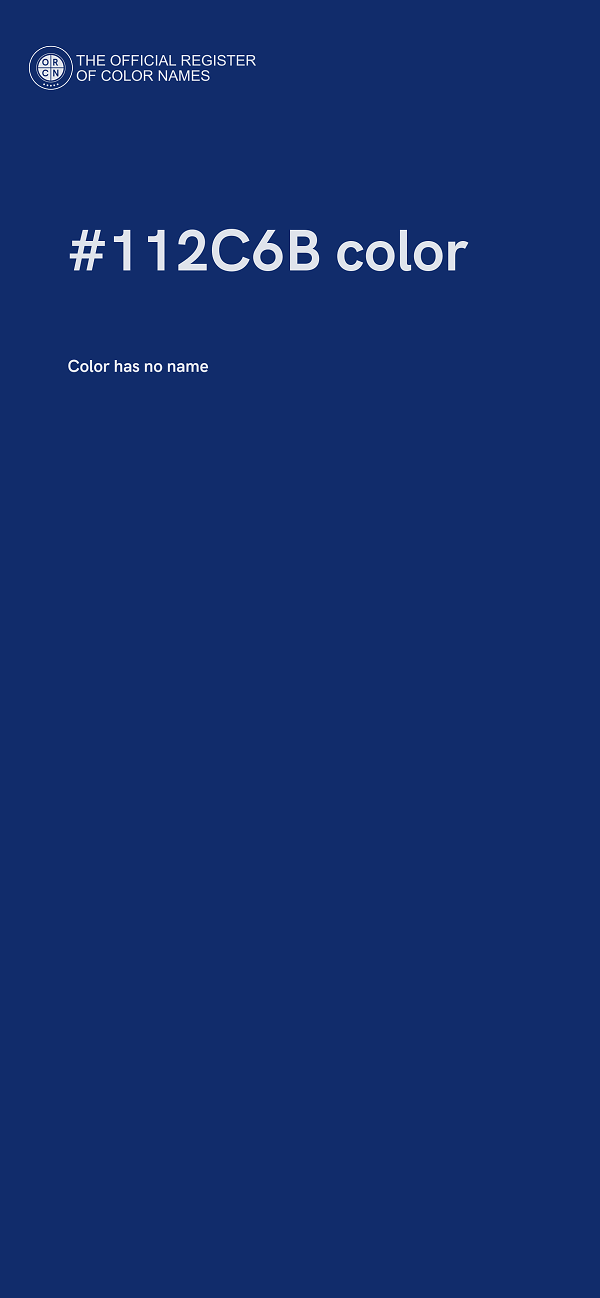 #112C6B color image