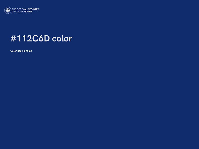 #112C6D color image