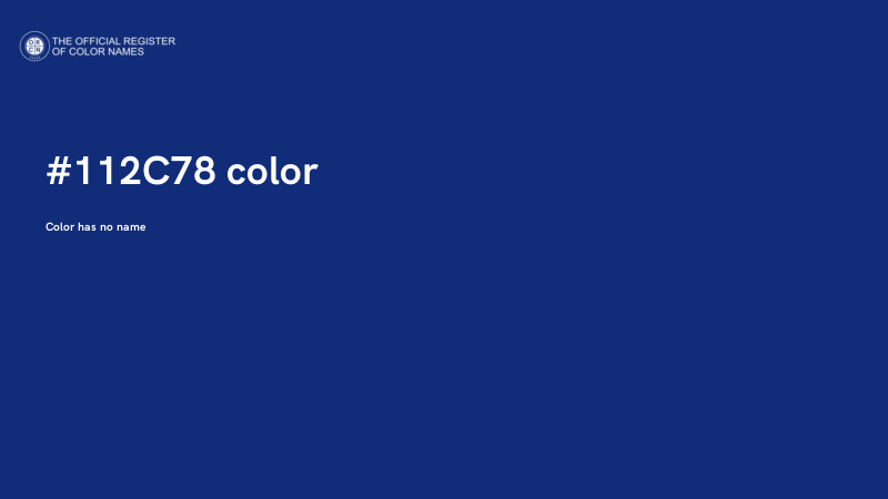 #112C78 color image