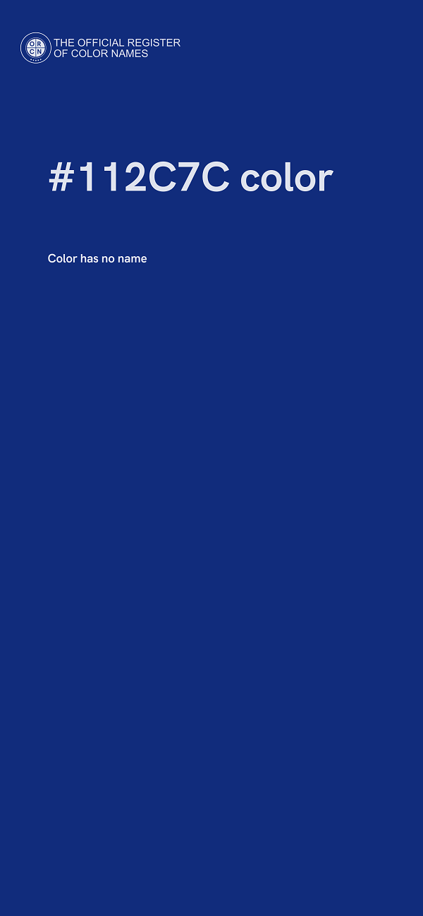 #112C7C color image
