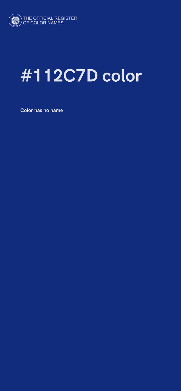 #112C7D color image