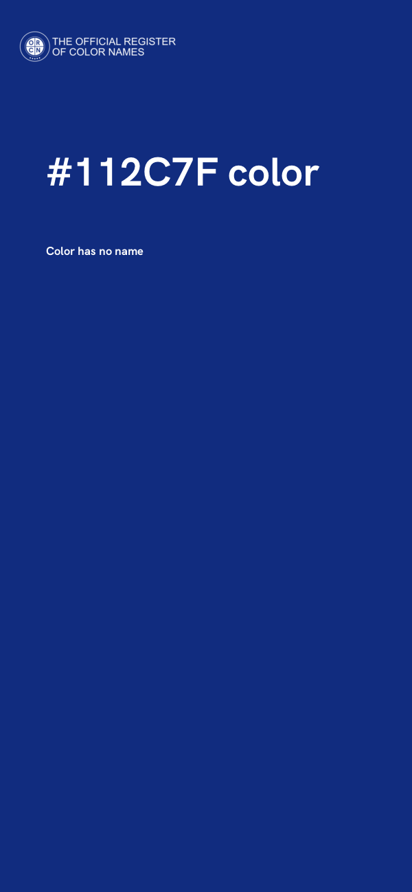 #112C7F color image