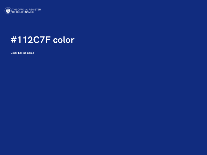 #112C7F color image