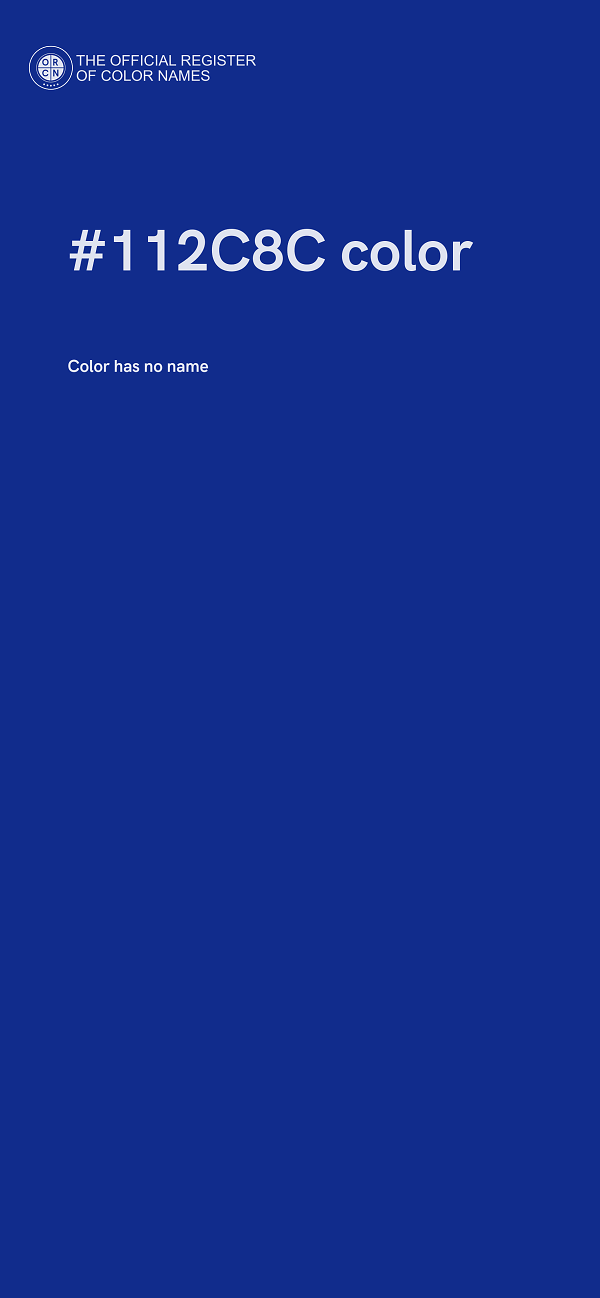 #112C8C color image