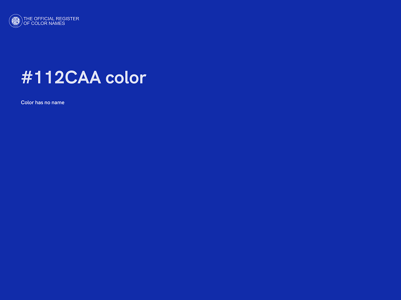 #112CAA color image