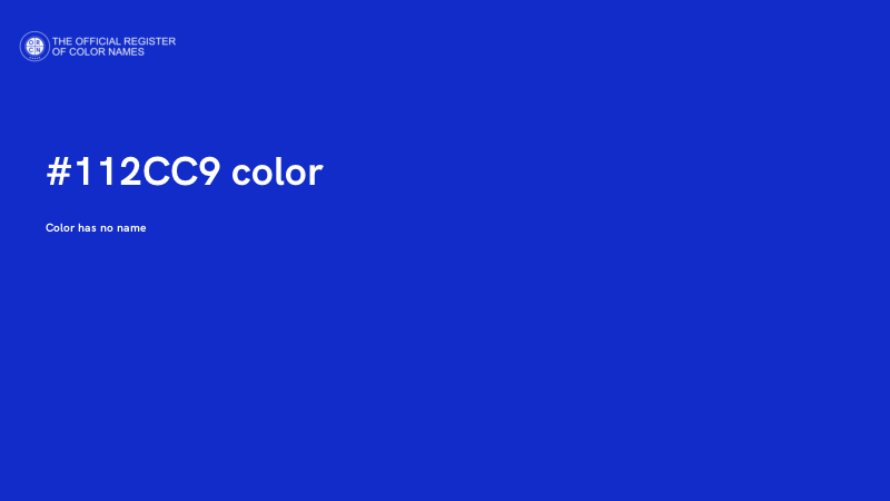 #112CC9 color image