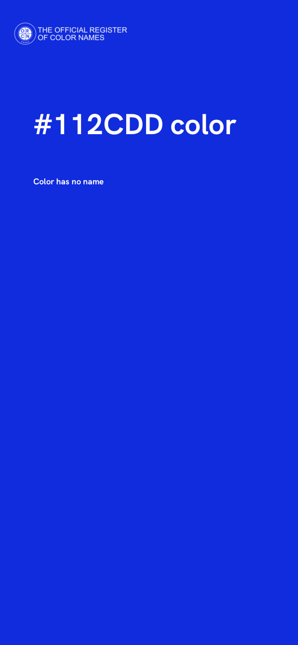 #112CDD color image