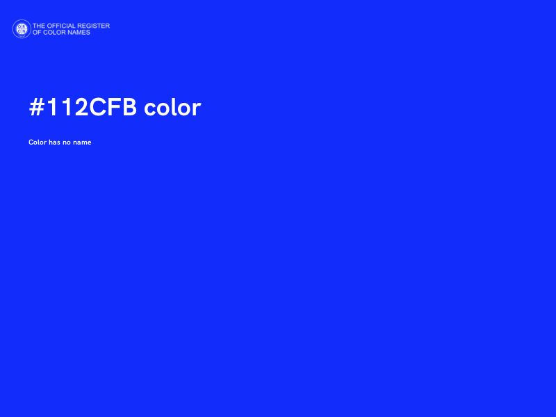 #112CFB color image