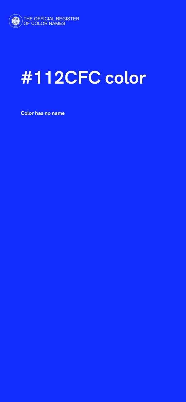 #112CFC color image