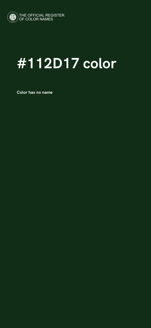 #112D17 color image