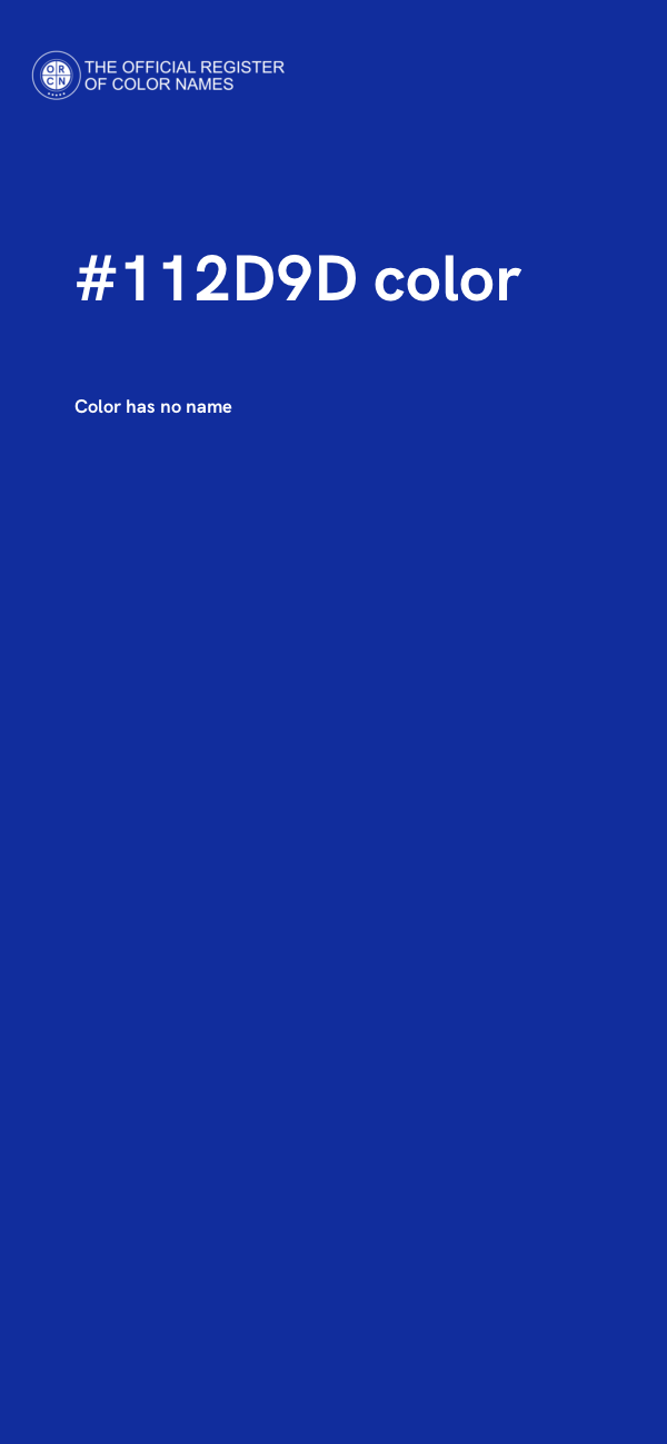 #112D9D color image