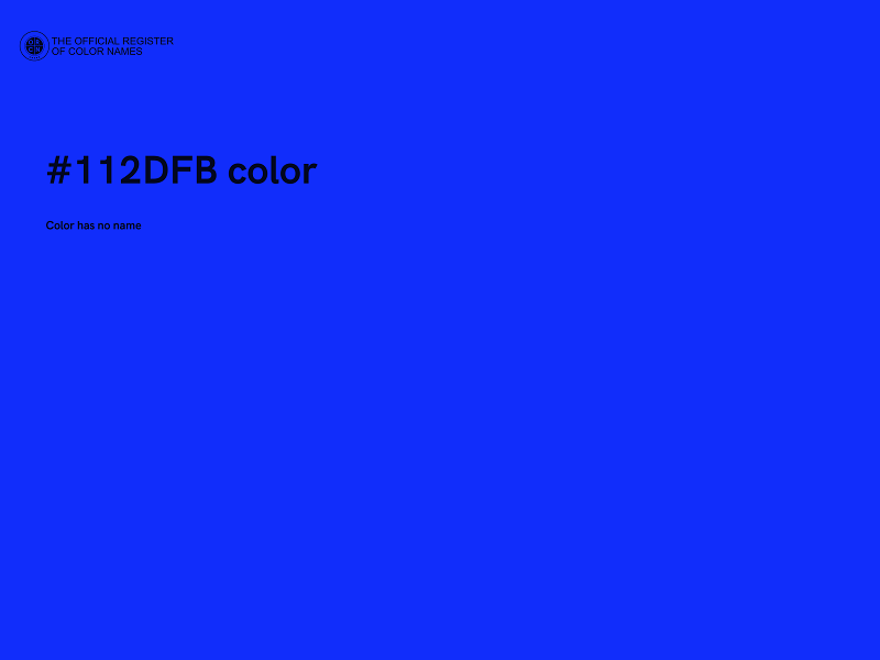 #112DFB color image