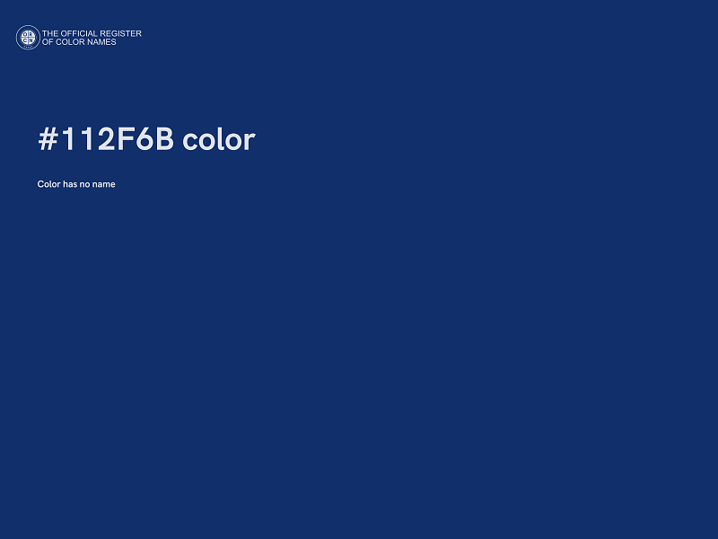 #112F6B color image