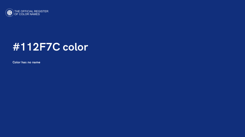 #112F7C color image