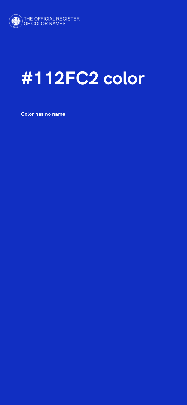 #112FC2 color image