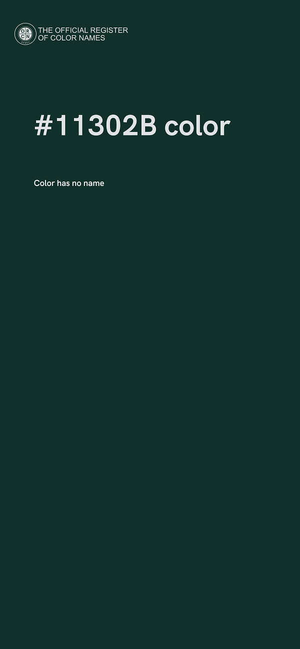 #11302B color image