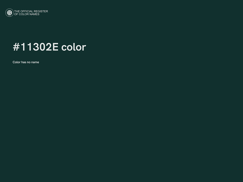 #11302E color image